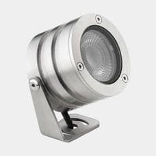 LEDS-C4 - Proyector IP66-IP68 (5m) aro LED 13.2 blanco cálido 3000K 48V-PWM acero inoxidable AISI 316 1197lm