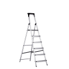 PROIMAN - Escalera aluminio con portaherramientas 7 peldaños