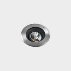 LEDS-C4 - Empotrable de suelo IP65-IP67 Gea Technopolymer diámetro 125mm LED 7.7 blanco cálido 3000K ON-OFF acero inoxidable AISI 316 568lm