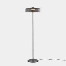 LEDS-C4 - Luminaria pie de salón Levels 1 Body diámetro 420mm LED 17 SW 2700-3000-4000K Push negro 681lm