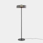 LEDS-C4 - Luminaria pie de salón Levels 1 Body diámetro 420mm LED 17 SW 2700-3000-4000K Push negro 681lm