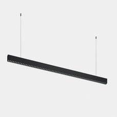 LEDS-C4 - Luminaria lineal Infinite Slim continuidad colgante 1680mm 43.1 3000K CRI 90 DALI-2/PUSH negro IP40 4423lm