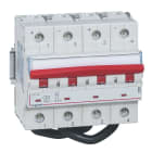 LEGRAND - Interruptor-seccionador modular con maneta de corriente continua 1000V= para aplicación fotovoltaica - 63A - 6 módulos