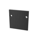 JISO - Tapa sin agujero en negro para carril de superficie de sistema magnético de 48V negro