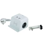 SIMON - BASE COMBIFLAT 2 TOMAS SCHUKO 16A 250V ~ + 2 USB A + 2 USB C + CARGA INALÁMBRICA CON SOPORTE Y FIJAC