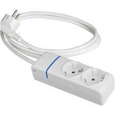 SOLERA - PROLONGADOR CON 2 TOMAS 2P+T, 16A 250V~ 1.5 M DE CABLE H05VV-F 3G1,5MM².