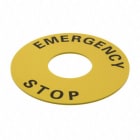 OMRON - PLACA PARADA EMERGENCIA DIÁMETRO 60MM