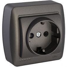 SOLERA - BASE FIJA 2P+T, 16A 250V~. DE SUPERFICIE.