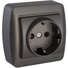 SOLERA - BASE FIJA 2P+T, 16A 250V~. DE SUPERFICIE.