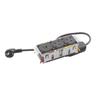 LEGRAND - Incara DisqIn. Bloques integración mobiliario para empotrar. Compuesta por 3 elementos: 2 tomas 2P+T + 1 USB A+C 15W. 2m. Negro.