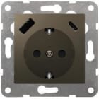 BJC - VIVA, SCHUKO USB AC PD, GRIS LAVA
