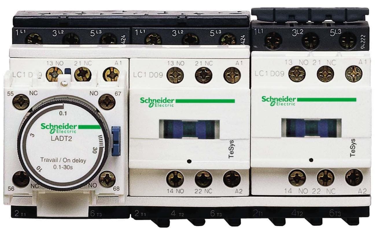 Schneider Electric - Arrancador estrella - triángulo 230V 50/60Hz raíl