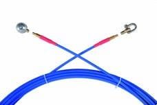 INTERFLEX - Sondaflex fleje acero diámetro 6 rosca M6 azul 80m