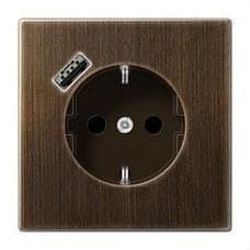 JUNG - ENCHUFE CON USB-A SERIE LS LATÓN ANTIK