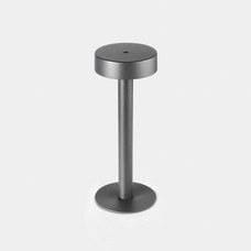 LEDS-C4 - Luminaria sobremesa IP65 Orbit recargable cubierta LED 1.5 3000K TOUCH DIMMING gris urbano 108lm