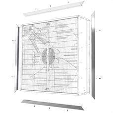 SYP - Kit fijación pared ventilador FIXING WALL HIT/HIB-800