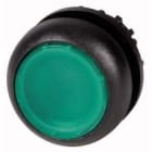 EATON - PULSADOR LUMINOSO RASANTE; 22 MM; RETORNO; VERDE; ANILLO NEGRO