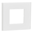 Schneider Electric - Marco 1 Elemento Unica Deco Blanco TRanslucido