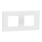Schneider Electric - Marco 2 Elemento Unica Deco Blanco TRanslucido
