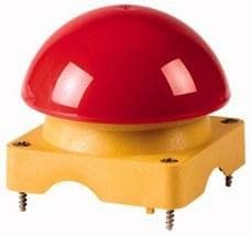 EATON - PULSADOR DE PIE/MANO; PARTE SUPERIOR: AMARILLA CON PULSADOR ROJO