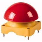 EATON - PULSADOR DE PIE/MANO; PARTE SUPERIOR: AMARILLA CON PULSADOR ROJO