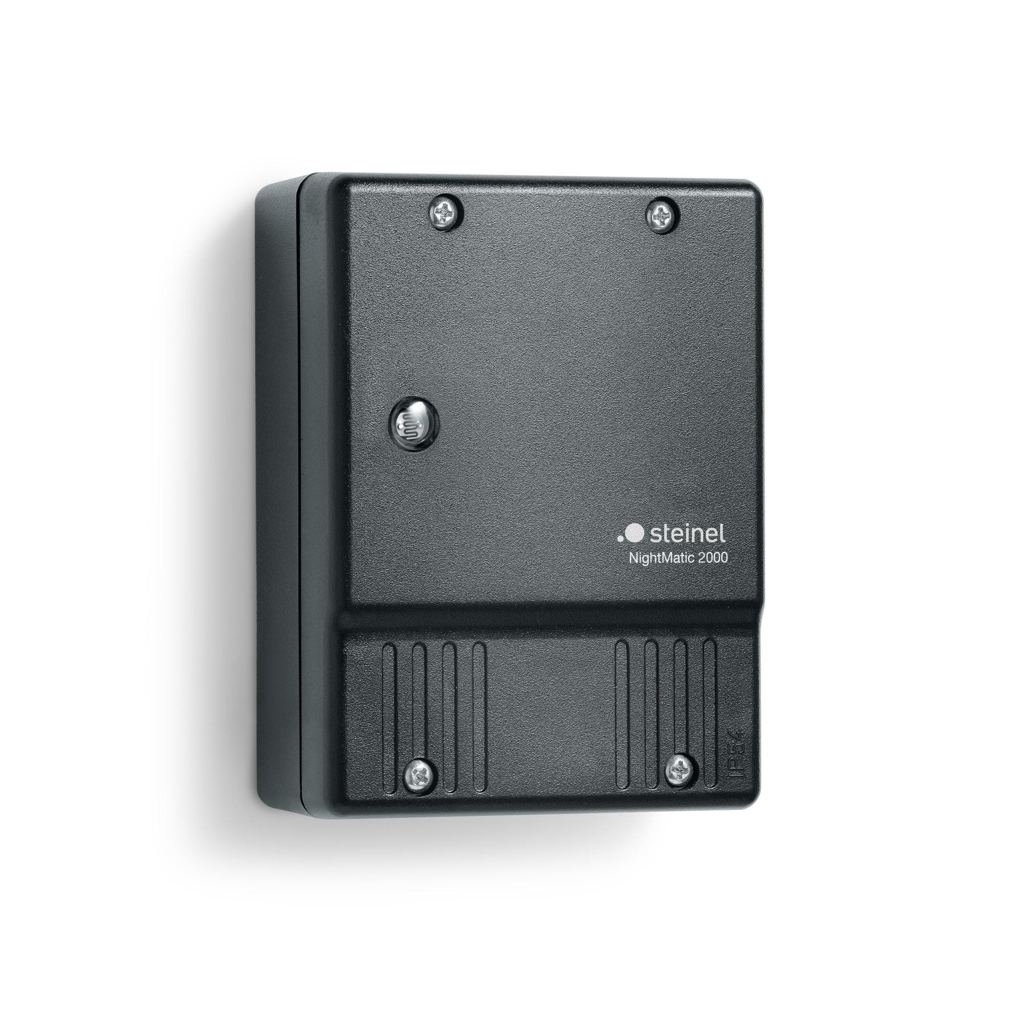 SIMON - Sensor crepuscular negro IP54 3Y