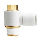 SMC - KQ2V04-M5A  RACOR CODO HEXÁGONO EXTERIOR ORIENTABLE Ø4 M5