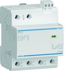 HAGER - LIMITADOR SOBRETENSIÓN SPD T1+T2+T3 3P+N 12.5KA CONTACTO