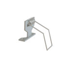 JISO - PRO Burgos L - Set de 2uds. de medias pinzas - Empotrable - Color Aluminio
