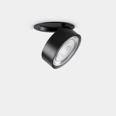 LEDS-C4 - Downlight Kiva empotrado diámetro 75mm 8.8 blanco cálido 3000K CRI 90 18.9° ON-OFF negro IN IP20 / OUT IP23 530lm