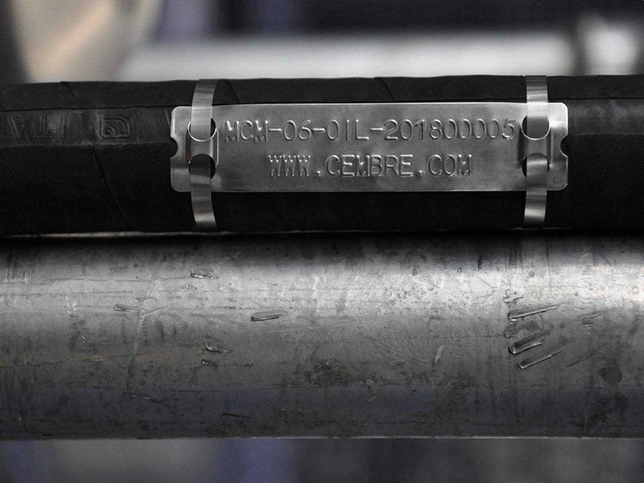 CEMBRE - Etiqueta en acero inoxidable SMP01A 10x90mm
