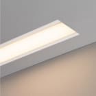 JISO - Disipador de calor Burgos XL IP44 exterior aluminio Empotrado 2 metros para tiras de LED IP20/IP65 color blanco técnico garantía 5 años
