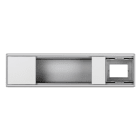 SIMON - Puesto de trabajo Ofiblock Compact SIMON K45 con 3 elementos con 1 troquel LP blanco RAL9003