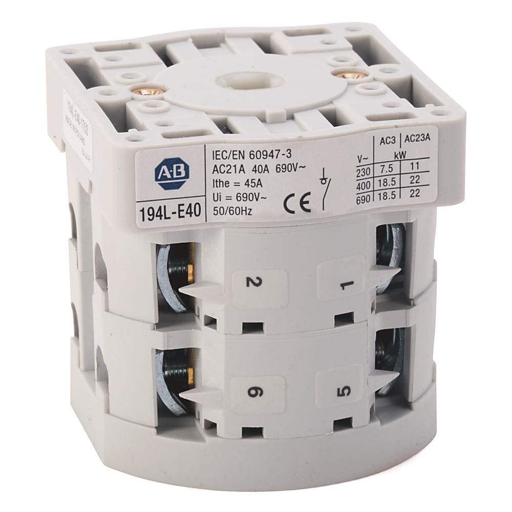 ROCKWELL - 40 A CONTROL Y CARGA INTERRUPTOR 194L-E40-3253