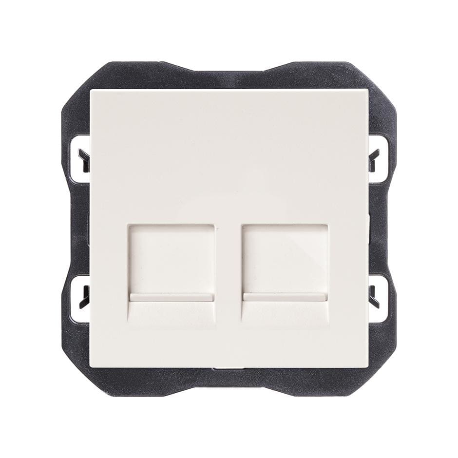 SIMON - Tapa RJ45 SIMON 270 - EMPOTRAR doble sin conector