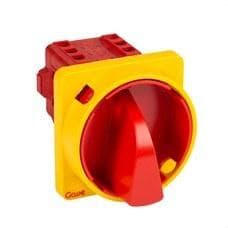 GAVE - INTERRUPTOR 3P 25A.D0 BLOQUEO CANDADO ROJO/AMARILLO + AUXILIAR 1NA+1NC 12A