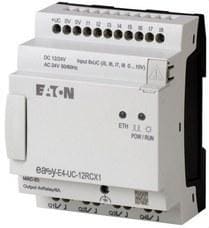 EATON - NANO CONTROLADOR EASY E4; APARATO BASE; 12/24 V DC; 24 V AC; 8 ED; 4 SD; RELÉ; SIN PANTALLA; ETHERN