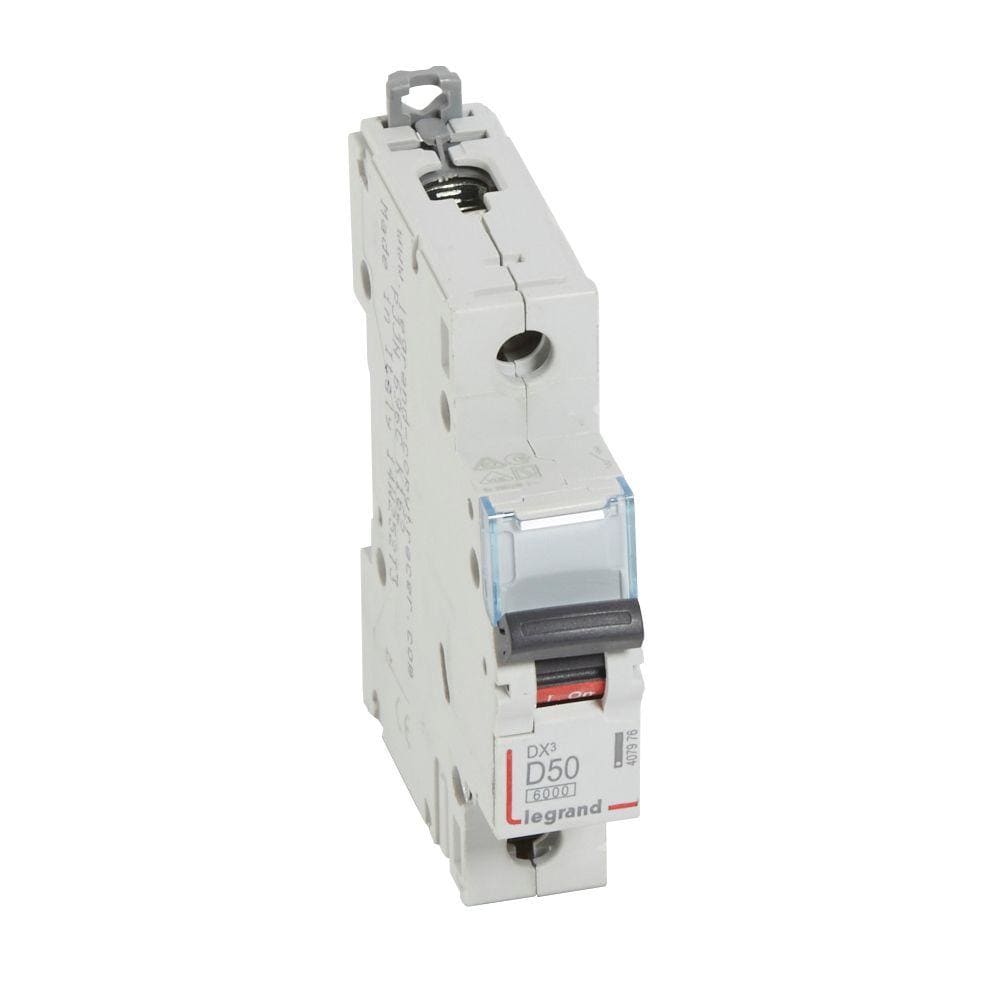 LEGRAND - Magnetotérmico DX³ 6000/10kA - 1P - 230/400V~ - 50A - curva D