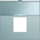 HAGER - TAPA GALLERY 2M RJ45 ALUMINIO