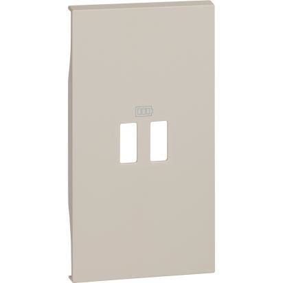 NETATMO - Frontal cargadores USB Living Now - Sand - 2 módulos
