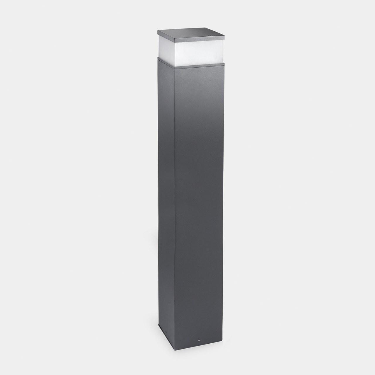 LEDS-C4 - Baliza IP65 Cubik LED 1000mm LED 17.5 SW 2700-3200-4000K ON-OFF gris urbano 1291lm