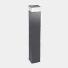 LEDS-C4 - Baliza IP65 Cubik LED 1000mm LED 17.5 SW 2700-3200-4000K ON-OFF gris urbano 1291lm