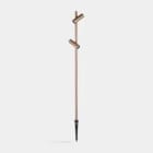 LEDS-C4 - Baliza IP66 Juncus 2 Heads LED 15.2 2700K ON-OFF marrón 780lm