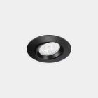 LEDS-C4 - Downlight Lite Flat ajustable Ø80 8.5 blanco cálido 3000K CRI 90 34º DALI-2/PUSH negro IP54 669lm