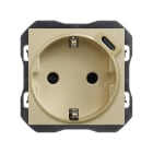 SIMON - Base schuko SIMON 270 - EMPOTRAR con cargador USB C
