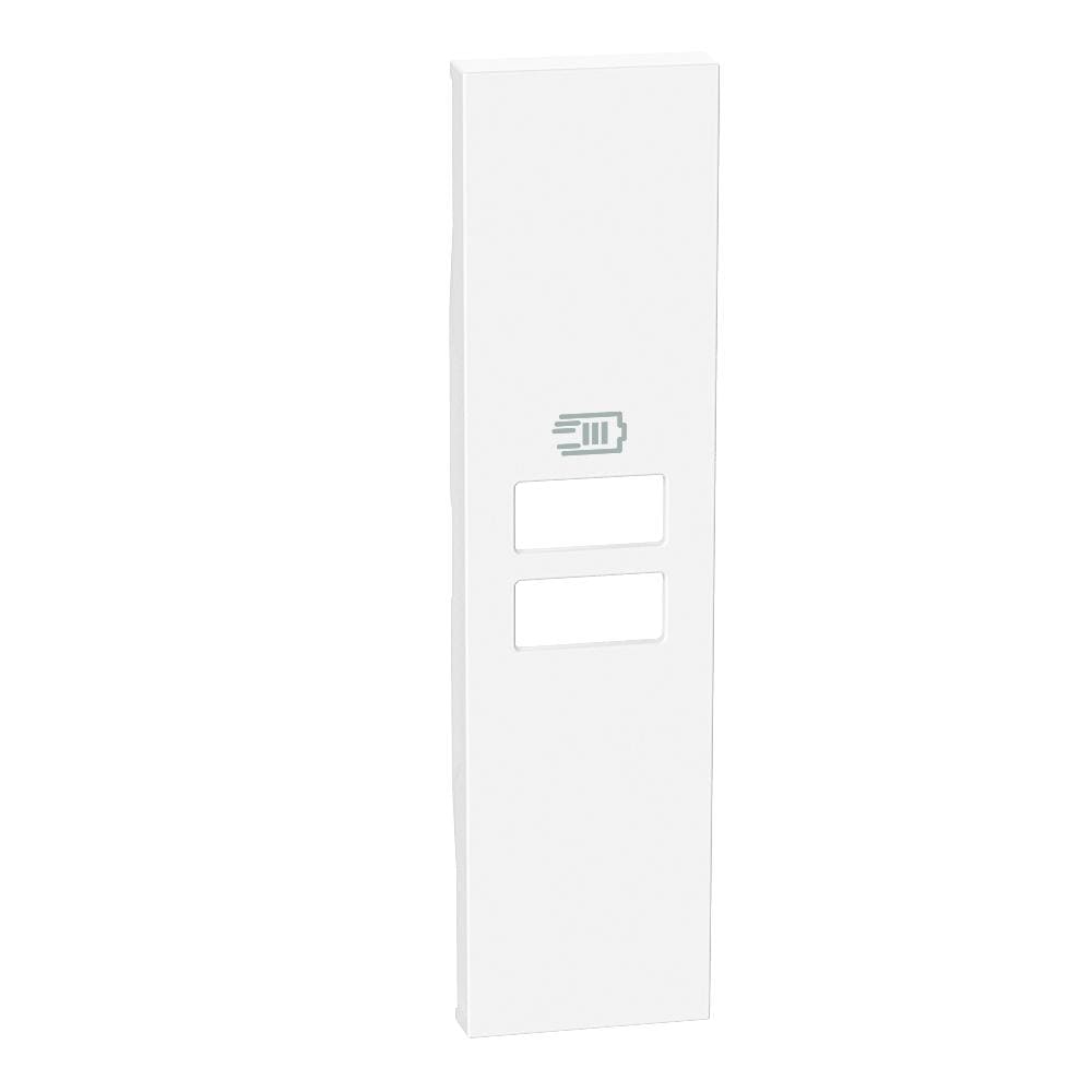 BTICINO - Frontal cargadores USB Living Now - Blanco - 1 módulo