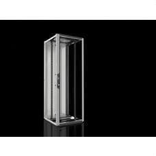 RITTAL - Rack VX/IT estándar puerta transparente 800x2200x800mm RAL 7035 para redes / servidores con guías perfil de 19"