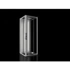 RITTAL - Rack VX/IT estándar puerta transparente 800x2200x800mm RAL 7035 para redes / servidores con guías perfil de 19"