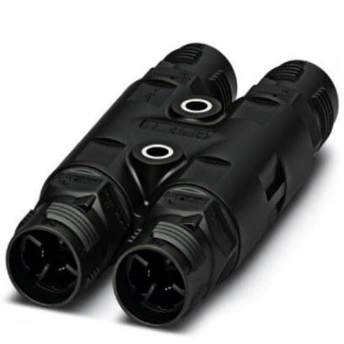 PHOENIX CONTACT - Distribuidor H conexión QUICKON 3+PE 1/2,5mm² 690V 20A negro sin tuerca QUICKON