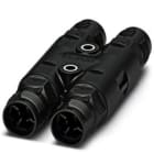 PHOENIX CONTACT - Distribuidor H conexión QUICKON 3+PE 1/2,5mm² 690V 20A negro sin tuerca QUICKON